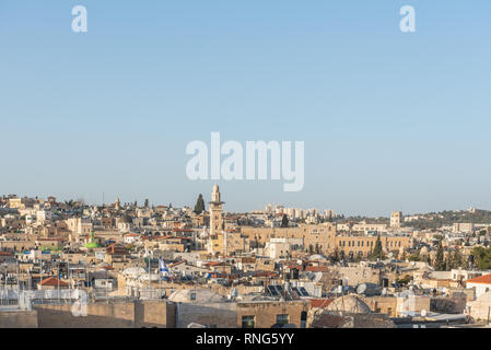 Israele, Gerusalemme - 31 Gennaio 2019: La città vecchia di Gerusalemme Foto Stock