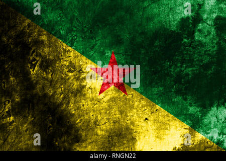 Guiana francese bandiera grunge, Francia territorio dipendente bandiera Foto Stock