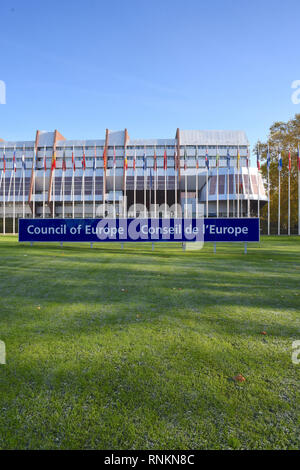 Il palazzo d'Europa, sede del consiglio d'Europa a Strasburgo Foto Stock