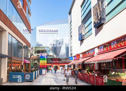 Leicester Cafe Rouge stile bistro francese ristorante nel centro di Highcross Leicester,leicestershire,East Midlands,l'Inghilterra,uk,GB,l'Europa Foto Stock