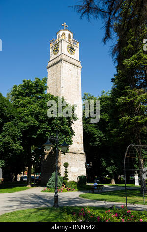 Vecchia Torre dell Orologio, Bitola Macedonia Foto Stock