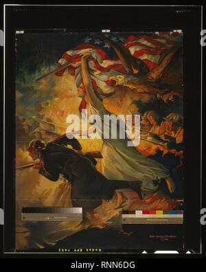 Avanti! Acquistare obbligazioni Liberty per la vostra massima - Edwin Howland Blashfield. Foto Stock