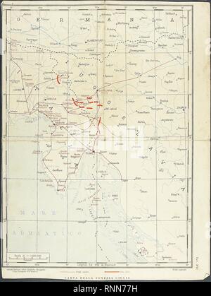 Carta della Venezia Giulia del XIX secolo. Foto Stock