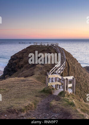 Viewpoint boardwalk a Sango Bay, Durness, Sutherland, Scozia Foto Stock