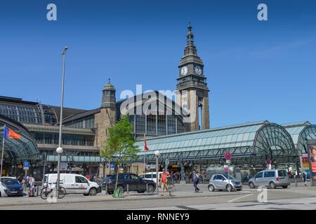 La stazione principale di Amburgo, Germania Foto Stock