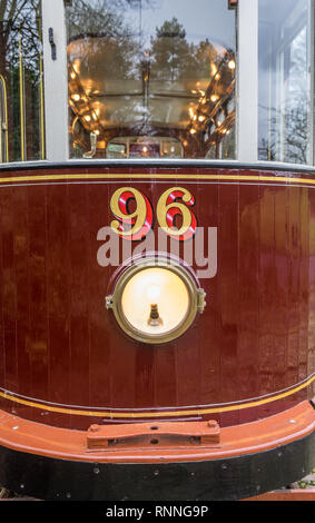 Heaton Park Heritage tram Foto Stock