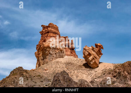 Il Charyn Canyon nel Charyn Parco Nazionale vicino a Almaty in Kazakistan Foto Stock