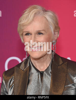 Beverly Hills, in California, Stati Uniti d'America. 19 Feb, 2019. Glenn Close arriva per il XXI CDGA (Costume Designers Guild Awards) presso il Beverly Hilton Hotel. Credito: Lisa O'Connor/ZUMA filo/Alamy Live News Credito: ZUMA Press, Inc./Alamy Live News Foto Stock