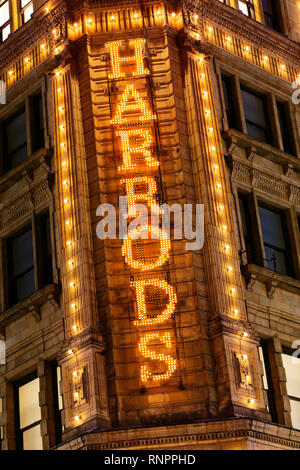 Harrods, Knightsbridge, Londra, Regno Unito Foto Stock