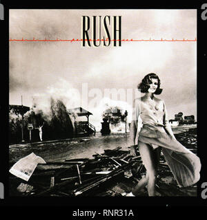 Rush - onde permanenti - Vintage Cover album Foto Stock