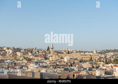 Israele, Gerusalemme - 31 Gennaio 2019: La città vecchia di Gerusalemme Foto Stock