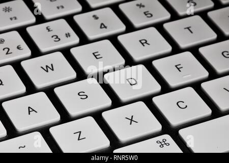 Primo piano di una tastiera Apple Keyboard Foto Stock