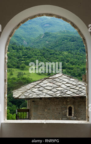 Saint Jovan Bigorski Monastero, Mavrovo National Park, Macedonia Foto Stock