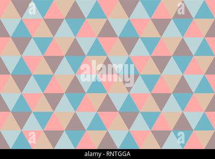 Multicolor triangolare pattern seamless.Low poly sfondo geometrico. Colori diversi design. Print design per i tessili, poster, volantini, T-shirt. Illustrazione Vettoriale
