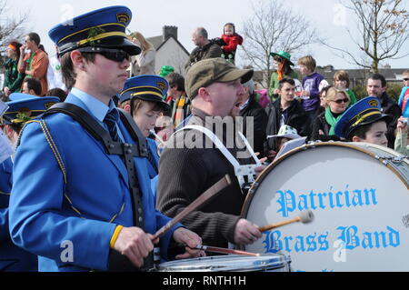 La festa di San Patrizio a Galway, Irlanda Foto Stock