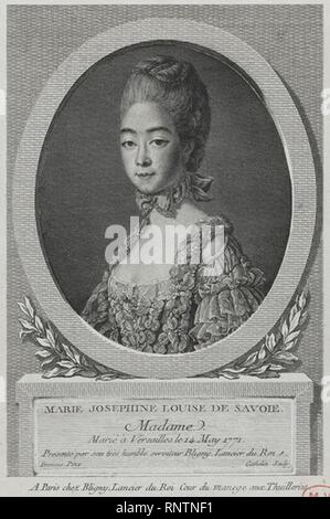 Dopo Cathelin Drouais - Marie Joséphine di Savoia 2. Foto Stock