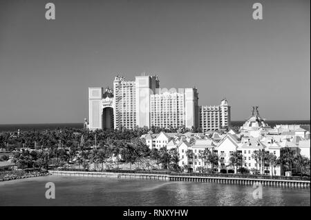 NASSAU, BAHAMAS - Marzo 9. 2016: l'Atlantis Paradise Island Resort, situato in Bahamas . Il resort costo di 800 milioni di euro per portare in vita il mito e la leggenda della città perduta di Atlantide. Foto Stock