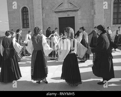 Folklore e isola di Betina Foto Stock