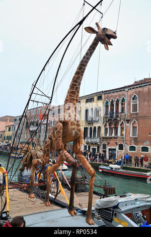 Festa Veneziana VeCircOnda, il Carnevale di Venezia 2018 Foto Stock