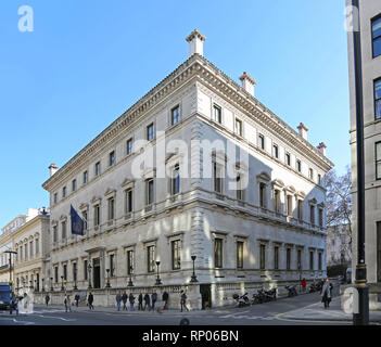 La riforma Club, un esclusivo e privato menbers club di Pall Mall a Londra, Regno Unito. Edificio progettato da Sir Charles Barry. Foto Stock