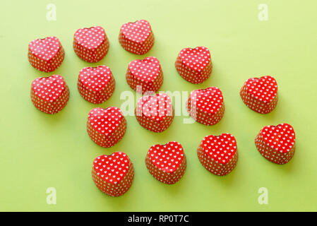 Concetto di lavoro di squadra fatta con il cuore Foto Stock