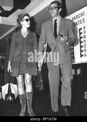 Roger Vadim, Jane Fonda, Roma 1967 Foto Stock
