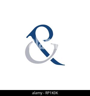 CP lettera alfabeto iniziale Logo design elemento di modello Illustrazione Vettoriale