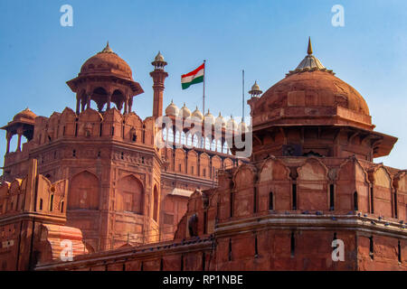 Red Fort (Lal Qila) in Delhi, India Foto Stock