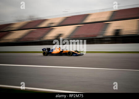 Barcellona, Spagna. Xx Febbraio 2019. Carlos Sainz della McLaren F1 Team presso il Circuit de Catalunya a Montmelò (provincia di Barcellona) durante i test pre-stagione sessione. Credito: Jordi Boixareu/Alamy Live News Foto Stock