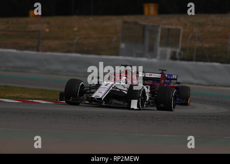 Barcellona, Spagna. 18 Febbraio, 2019. Primi test invernali 2019; Barcellona; Montmelo'; il circuito di Catalunya, 18 al 21 febbraio 2019 Credit: Indipendente Photo Agency Srl/Alamy Live News Foto Stock