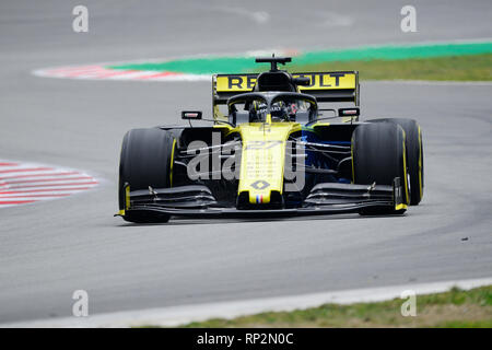 Barcellona, Spagna. Xx Febbraio 2019. Un test di Formula Uno giorno 3; Nico Hulkenberg del Team Renault durante i test invernali al circuito di Catalunya Credito: Azione Sport Plus/Alamy Live News Foto Stock