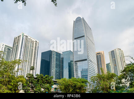 Grattacieli a Bonifacio città globale - Manila, Filippine Foto Stock