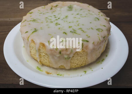 Miele di limone pioggerella, torte fatte in casa. Soft immagini filtrate Foto Stock