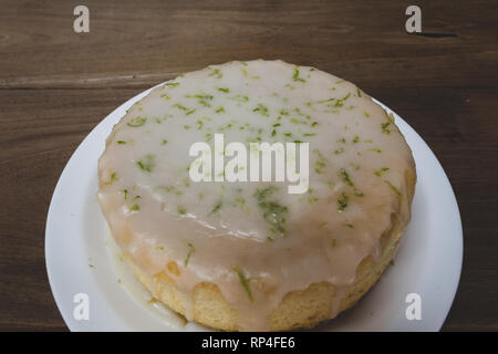 Miele di limone pioggerella, torte fatte in casa. Soft immagini filtrate Foto Stock