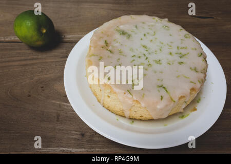 Miele di limone pioggerella, torte fatte in casa. Soft immagini filtrate Foto Stock