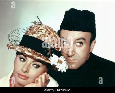 LOREN,i venditori, la MILLIONAIRESS, 1960 Foto Stock