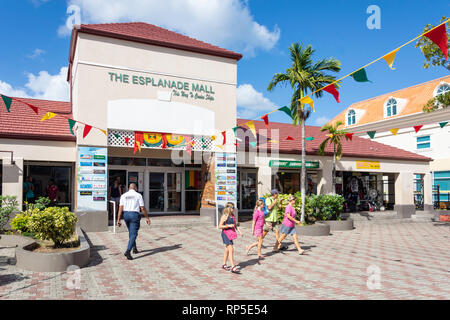 Ingresso al Centro Commerciale Esplanade, Melville Street, St.George's, Grenada, Piccole Antille, dei Caraibi Foto Stock