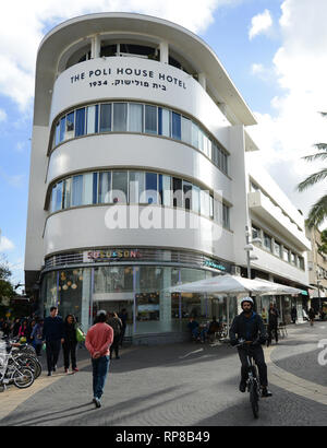 Il Poli House hotel in Tel Aviv. Foto Stock