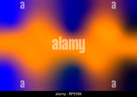 Sfocato morbido immagine astratta sfondo blu viola giallo arancione in una stringa come acustico o di misurazione elettrica Foto Stock