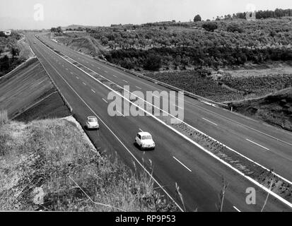 Frascati-Roma autostrada, 1969 Foto Stock