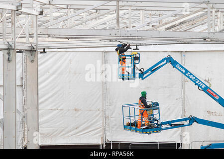 Iniziano i lavori per la costruzione del HS2 alta velocità terminale ferroviario nel centro di Birmingham Foto Stock