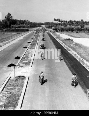 Autostrada del sole, 1958 Foto Stock