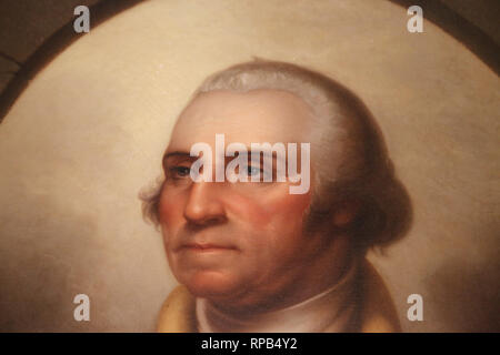 George Washington (1732-1799). Olio dalla Rembrandt Peale (1778-1860). Olio su tela, 1850. Foto Stock