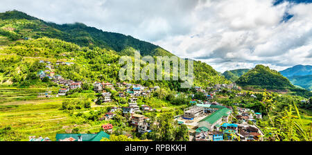 Banaue villaggio sull'isola di Luzon nelle Filippine, Foto Stock
