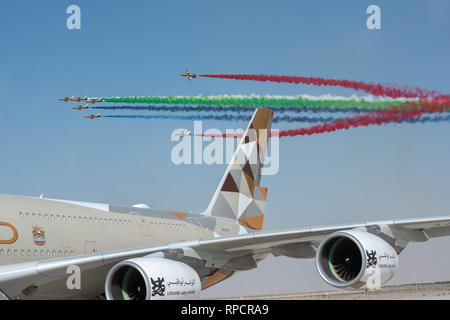 Forza Aerea Italiana il team acrobatico Frecce Tricolri Foto Stock