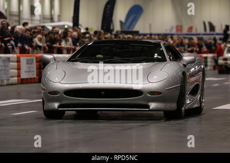 Jaguar XJ220 presso la London Classic Car Show 2019 Foto Stock