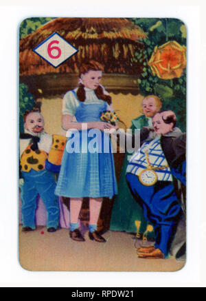 The Wizard of Oz gioco di carte prodotte a Londra nel 1940 da Castell fratelli, Ltd. (Pepys marca) in concomitanza con il lancio del film M.G.M. nel Regno Unito nel corso di tale anno Foto Stock