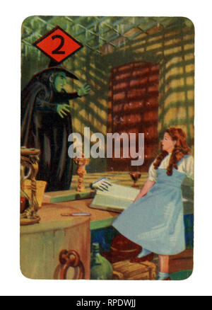 The Wizard of Oz gioco di carte prodotte a Londra nel 1940 da Castell fratelli, Ltd. (Pepys marca) in concomitanza con il lancio del film M.G.M. nel Regno Unito nel corso di tale anno Foto Stock