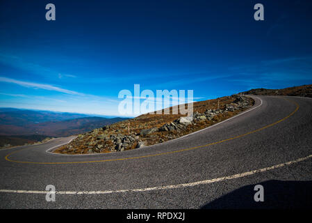 Vista da Mt. Washington in New Hampshire Foto Stock