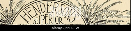 . Gli agricoltori Americani" manuale. Semi di ortaggi cataloghi; Aziende cataloghi; semi di graminacee cataloghi. . Si prega di notare che queste immagini vengono estratte dalla pagina sottoposta a scansione di immagini che possono essere state migliorate digitalmente per la leggibilità - Colorazione e aspetto di queste illustrazioni potrebbero non perfettamente assomigliano al lavoro originale. Peter Henderson &AMP; Co; Henry G. vivaio di Gilbert e il commercio di sementi Catalogo Collezione. New York : Peter Henderson &AMP; Co. Foto Stock